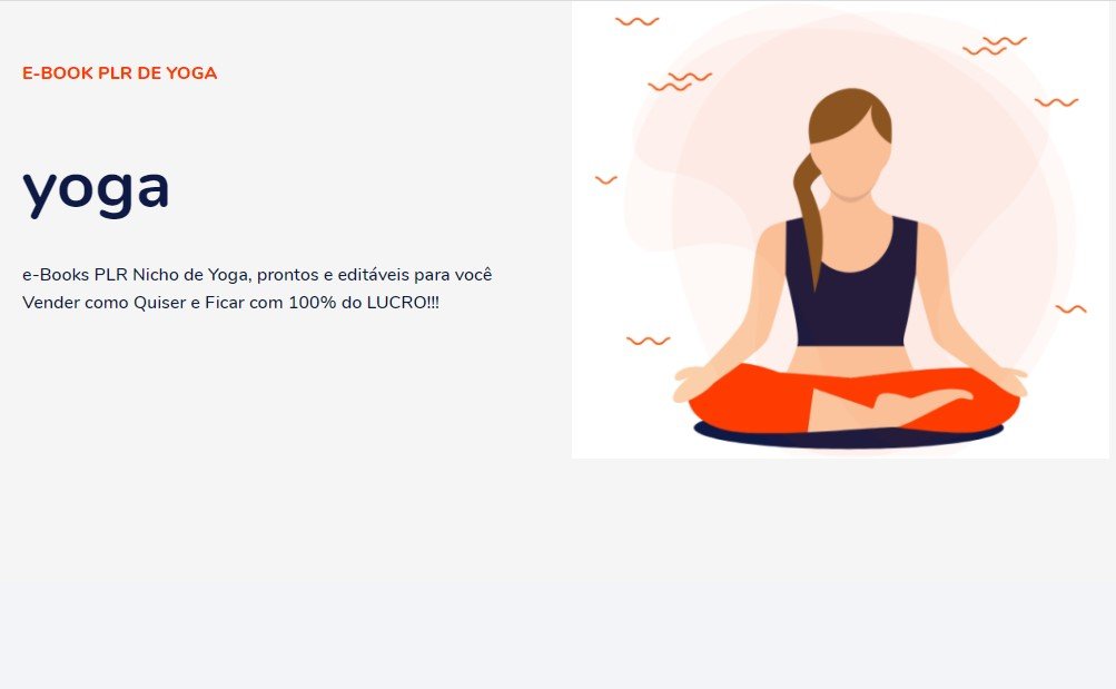 modelo página de vendas yoga